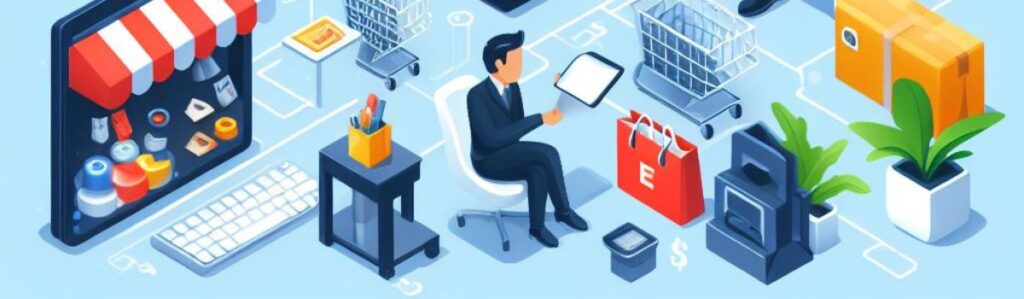 صورة تمثيلية لتطوير المواقع والمتاجر الإلكترونية
