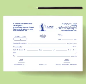 Receipts, disbursements and invoices Design